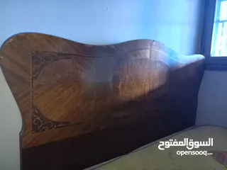  2 سرير كلاسيك خشب ارو