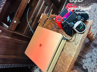  7 Playstation 4 Slim Gold Edition بلاستيشن 4 مهكر