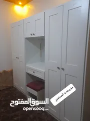  2 خزائن ملابس خشب لامنيت 18م الون حسب الطلب جميع المقاسات مع إمكانية تغير الون
