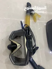  4 بدله غوص وع زعانف وسنوركل نظيفه