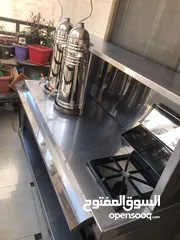  1 عرباية قهوة ستانليس ستيل + سخان ماء ستانليس عدد 2 عشرين لتر.