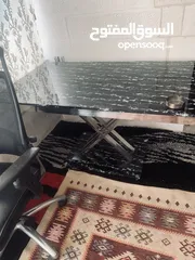  2 طاولة طعام ستيل و سكوريت