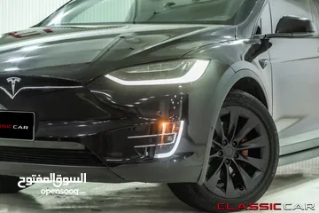  4 Tesla Model X Standard Range  2019   السيارة بحالة ممتازة جدا و قطعت مسافة 51,000 كيلو متر فقط