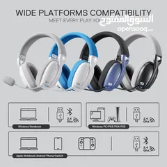  7 Redragon H878 3-Mode Wireless Blue Lighting Gaming Headset - Lightweight - 7.1 Surround Sound