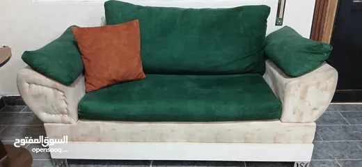  2 طقم كنب مستعمل بسعر خيالي قابل للتفاوض