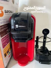  1 ماكينة قهوة جديدة غير مستخدمة sayona من نوعية