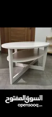  2 IKEA WHITE COFFEE TABLE OVAL