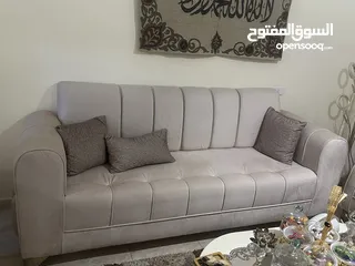  4 بيع كنب لون بيج
