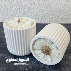  3 شموع عطرية فاخرة وديكور أنيق - تشكيلة جديدة 2025