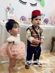  6 لباس اطفال تراثي  عبايه و دشداش و حطه و عقال