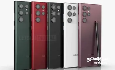  3 Samsung S22 Ultra 256GB جديد كفالة الوكيل الرسمي