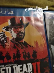  20 سيديات ps4 and ps5 للبيع سيدي red dead redemptiion 2 /blacl ops 6 world war war2