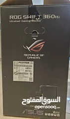  2 asus monitor rog swift 360hz pg259qn