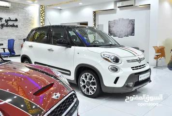  2 FIAT 500 L ( 2015 Model ) in White Color GCC Specs