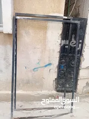  6 باب حديد مستعمل عدد 2 كل باب ظرفه ونص  مع حلق   بدون زرفيل القياس في الصور