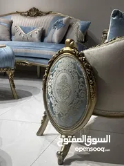  5 طقم كنب New classic استيراد مصري تفصيل مصنوع من اجود انواع الخشب الزان الصلب  بالكامل  حفر يدوي