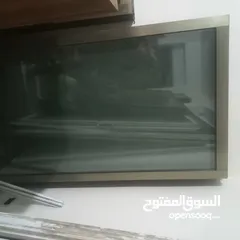  2 واجهات المنيوم دبل جلاس لون شمبيه بحال الوكاله عدد 4