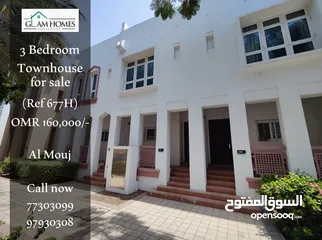  1 3 BR townhouse available for sale in Al Mouj Ref: 677H