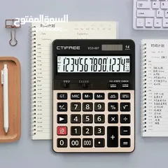  10 آلة حاسبه 14 رقم اله حاسبة ثنائية القدرة تعمل بالطاقة الشمسية وعن طريق البطارية CALCULATOR