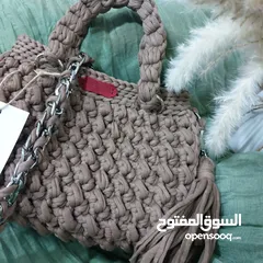  2 حقائب نسائيه صناعة يدوية نوع frotesh crochet