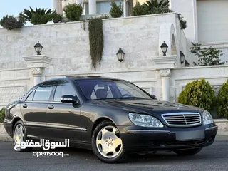  5 مرسيدس اس كلاس s600 V12 لونج لارج موديل 2002 مالك ثاني (مخزنة) بحال الوكالة للبيع