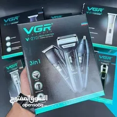  2 ماكينه حلاقه VGR  ماكينه الحلاقه 3 في 1 حلاقة شعر الراس و اللحيه قص شعر الراس  3 في 1