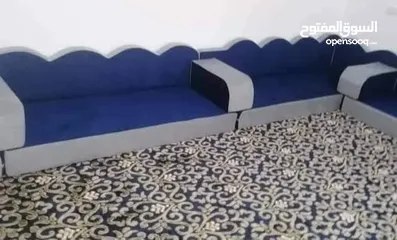  14 فراش عربي  جديد تفصيل 6 فرشات و6 مراكي و6 مساند اسفنج سكني ضغط 14 فقط