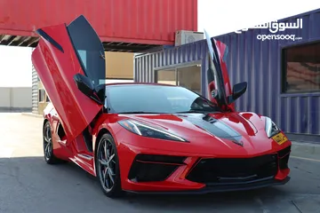  6 C8 Corvette Stingray 2022, Hard Top Convertible2LT, Under Warranty,GCC