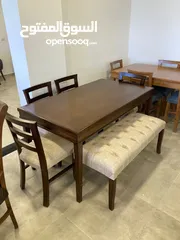  6  طاولات وكراسي الزان