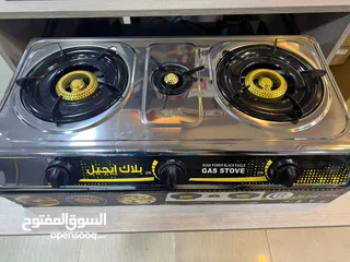  16 غاز 3عيون ستانلس ستيل ثقيل  عيون نحاس ونار حامية ونظام أمان حرق سعر 23دينار فقط لفترة محدودة مكفول