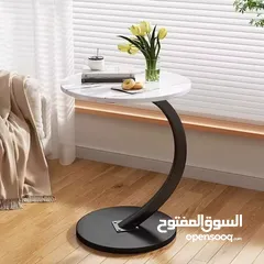  10 طاولة جانبية مستديرة على شكل حرف C، الحل المثالي لكل مكان! رح تغنيكي عن السكملي التقليدية.