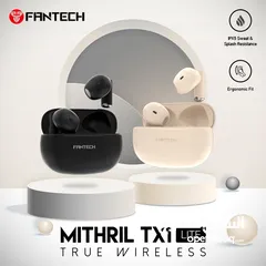  1 سماعات بلوتوث مقوامة للماء والتعرق Fantech Mithril TX1 Lite TWS Earbuds With IPX5