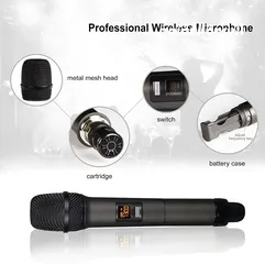  5 ميكرفون يدوي لاسلكي W-14 Universal UHF Wireless Hand Microphone