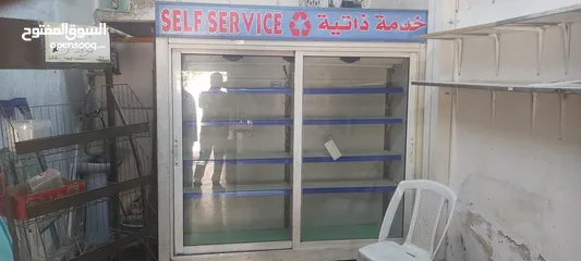  1 ثلاجة عرض /ثلاجه باب واحد/ رفوف/محمص /استاند دخان