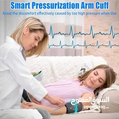  9 جهاز قياس ضغط الدم الناطق و نبضات القلب الإلكتروني مع وظيفة الصوت و شاشة LCD كبيرة جهاز الضغط دم