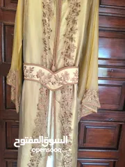 4 قفطان مغربي اصلي قياس واحد مناسب لكل الاحجام تكريز يدوي جديد للبيع
