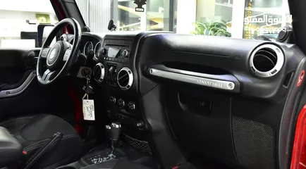  12 Jeep Wrangler Sahara ( 2014 Model ) in Red Color GCC Specs