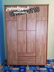  11 حرق الاسعار خزانة ملابس 6 درف طابقين خشب لاتي 18 وزان الكميه محدوده العرض حتا نفاذ الكمية