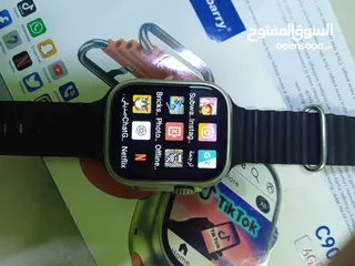  5 ساعة ذكية Smartbarry C90 Ultra بنضام اندرويد نضيفة جدا للبيع Smart watch for sale in good condition