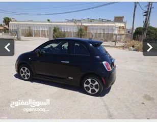  4 فيات 500e موديل 2017 لون اسود