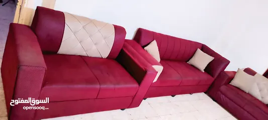  2 طقمين كنب 16مقعد مستعمل