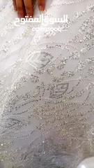  2 بدلة عروس ابيض شك كامل