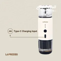  5 ليبريسو إسبرسو المحمول LP001 LPCFFM0001-WH Lepresso Portable Espresso LP001 LPCFFM0001-WH