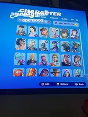  4 حساب فورت نايت ملان سكنات ايتم شوب للبدل على حساب آخر