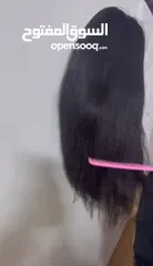  5 باروكة شعر طبيعي هندي  ووصلات شعر حرارية نخب اول مع لاصق هدية ممكن غسلهم واستشوارهم بشكل مستمر