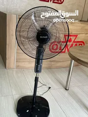  1 مروحه SUNAR ستاند 18 انش متوفره بعده الوان الاسود- البيج- الابيض فقط ب 22 شامل التوصيل لجميع المناطق