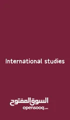  1 international studies