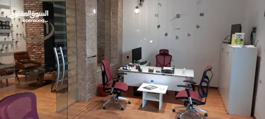  9 مكتب مجهز بالكامل للأجر في دقادوستة مع مطبخ و حمام و اثاث مكتبي