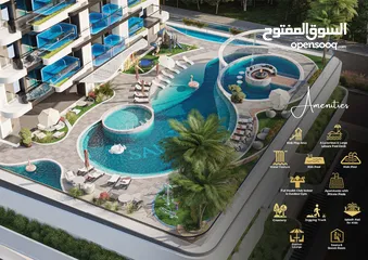  15 شقة بالقرب من  اهم معالم دبي السياحية بمسبح خاص ومساحة واسعة 1244 قدم