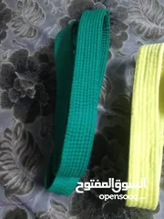  2 حزام الاصفر و البرتقالي و الاخضر و بوكسات للبيع بسعر مغري